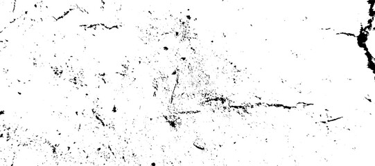 An intricate black and white grunge texture showcasing delicate cracks and scattered dust particles. vector