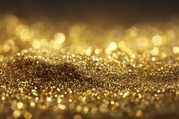 Luxurious gold glitter surface with warm tones and subtle abstract shimmer