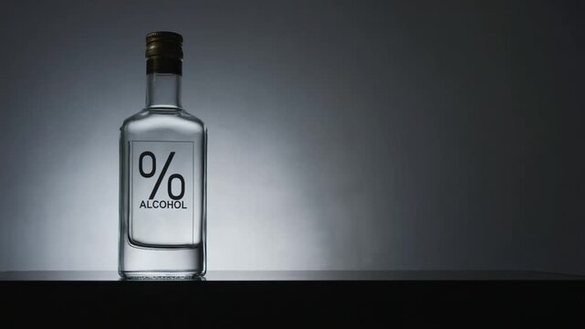Bottle of non-alcoholic liquor.