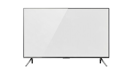 Modern sleek large screen television with an elegant minimalist stand ideal for displaying diverse multimedia content, presentations, and entertainment in any contemporary setting
