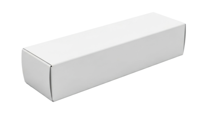 Simple rectangular blank package box suitable for product presentation and minimalist ecommerce advertising campaigns for various goods.