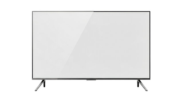 Modern sleek large screen television with an elegant minimalist stand ideal for displaying diverse multimedia content, presentations, and entertainment in any contemporary setting - Powered by Adobe