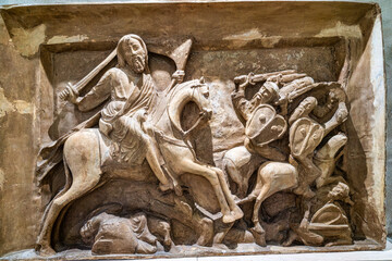 Interior of the Santiago Church inside the Palmela Castle in Palmela, Portugal
