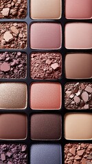 Fototapeta premium Earth color eye shadow disk