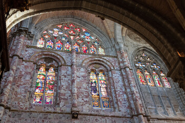 Fototapeta premium Avila, interior de la catedral gotica, castilla y leon, españa.