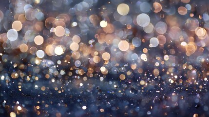 Magical Bokeh Lights and Glitter Sparkle Background