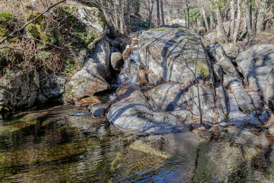 pools and river in Casavieja, Sierra de Gredos