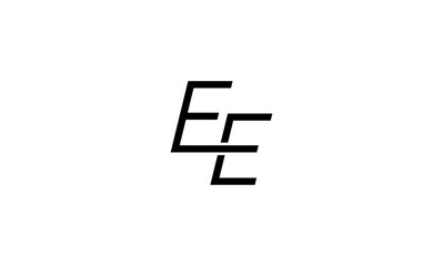 Obraz premium EE initial letter logo or EE monogram logo 