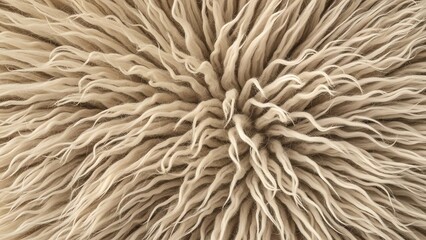 Fototapeta premium Sheepskin Rug Texture and Pattern