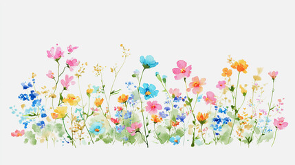 watercolor botanical Daisy flowers texture template background.Elegant wedding invitation card background . Minimal hand painted Design for wedding or Valentine's Day