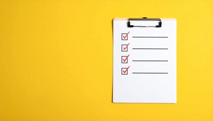 Magnifying glass with gold rim showing white checkmark on dark wooden surface.