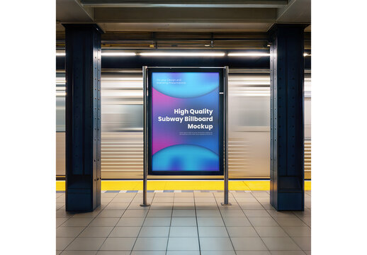 Subway Billboard Mockup 211