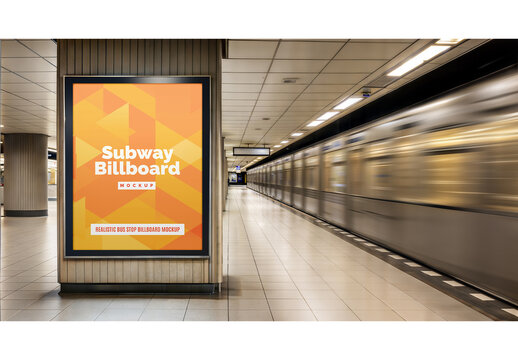 Subway Billboard Mockup 210
