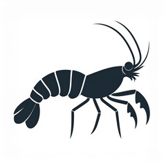 Obraz premium Black Ant Isolated on White Background Vector Illustration Minimalist Design