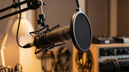 Microphone Setup in Creative Space for Music Production