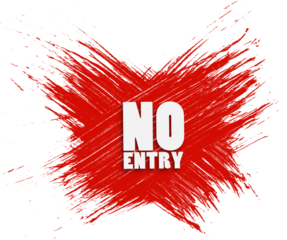 no entry