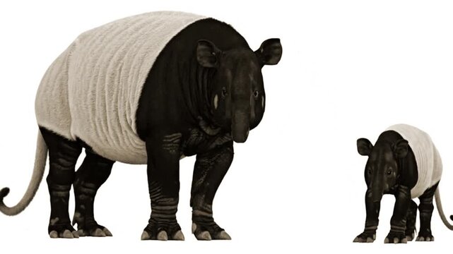 Tapir moving a little in image