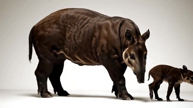 Tapir moving a little in image