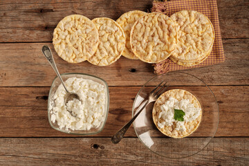 Corn and Fresh Cheese Pancakes Served on a Plate With a Fork