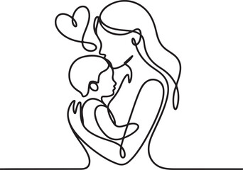 Mother Tenderly Kissing Her Newborn Baby in a Heartfelt Moment