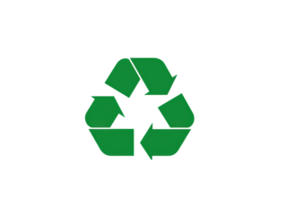 Recycling Symbol on White Background