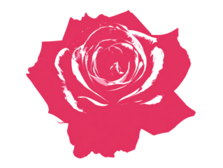 Red Rose Art Illustration 