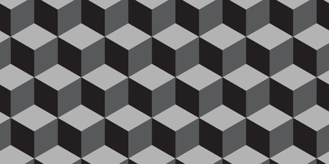 3d modeling cubes Illustration decoration seamless gray material pattern square design.