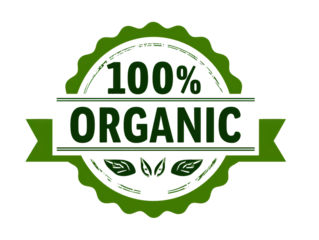 100% Organic Label 