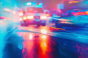 Emergency situation abstract backdrop