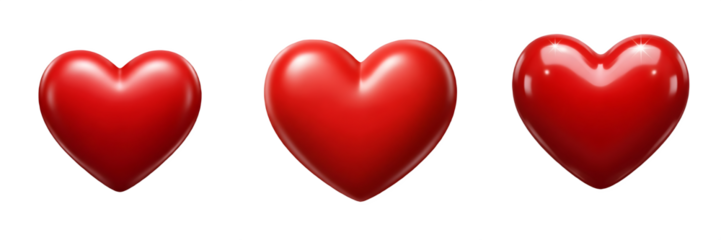 High quality heart collection multiple hearts love romance passion affection relationship Valentine’s Day wedding engagement PNG file stock ,,.