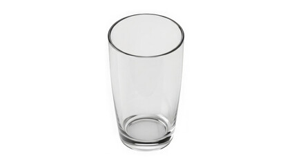 Empty Clear Glass Tumbler On Black Background