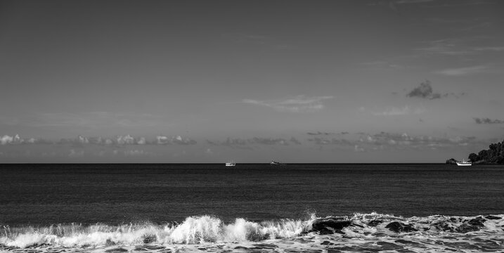 Waves breaking
