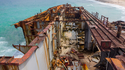 Abandoned Rusty ship
