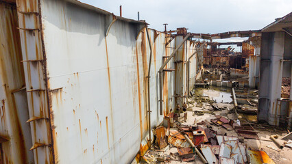 Abandoned Rusty ship