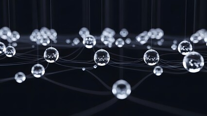 Network connection node abstract internet communication and data transmission technology future