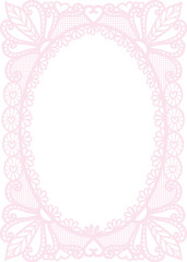 Intricate vintage elegance roval shape frame form design element.Vector illustration.