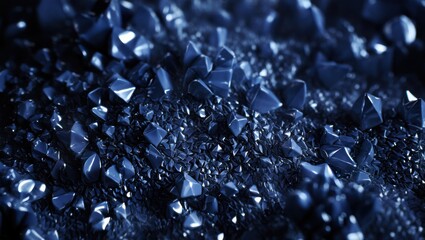 Abstract Blue Crystals
