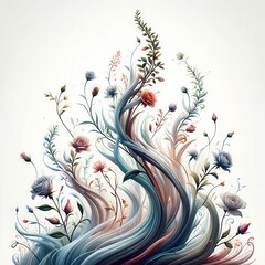 Floral Fantasy Illustration
