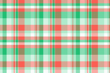 Hobby fabric pattern check, path plaid vector texture. Celtic textile background tartan seamless in red and light colors.