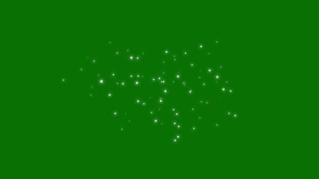4k golden stars and bokeh lights sparkle glitters line trail, magic glitter sparkle, glowing doodle star, twinkle star, golden twinkling particles, transition on green screen