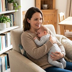 Tender Bond Between Parent and Baby