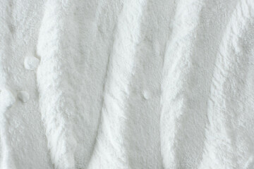 Abstract white background of baking soda powder