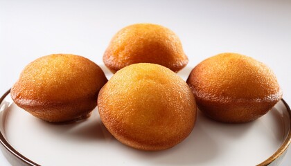 traditional colombian bunuelos on a white background typical colombian cuisine