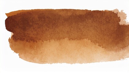 watercolor brown stain white background