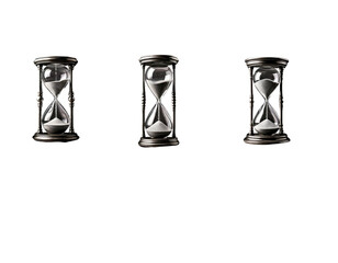 Firefly An elegant festive snow globe featuring a miniature Christmas tree inside, front view, - Firefly Classic Vintage Hourglass, Front View, Monochrome, Isolated