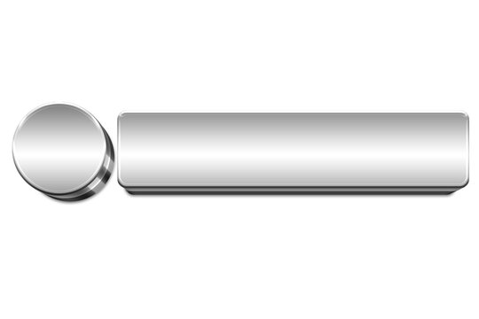 Silver metallic lower third title bar news ticker isolated on transparent background for breaking news broadcast, live TV graphics, streaming overlays, and modern media design png