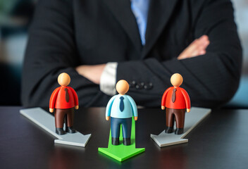 Get ahead of the competition. Show yourself to be better than the rest in the eyes of your boss. Get a promotion. A favorite for promotion. Career advancement moment, leadership potential.