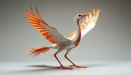 Obraz premium Origami crane bird