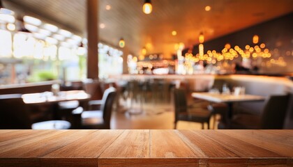 interior restaurant blurred view