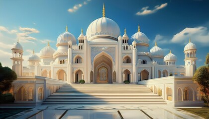 majestic white palace grand architecture dome design